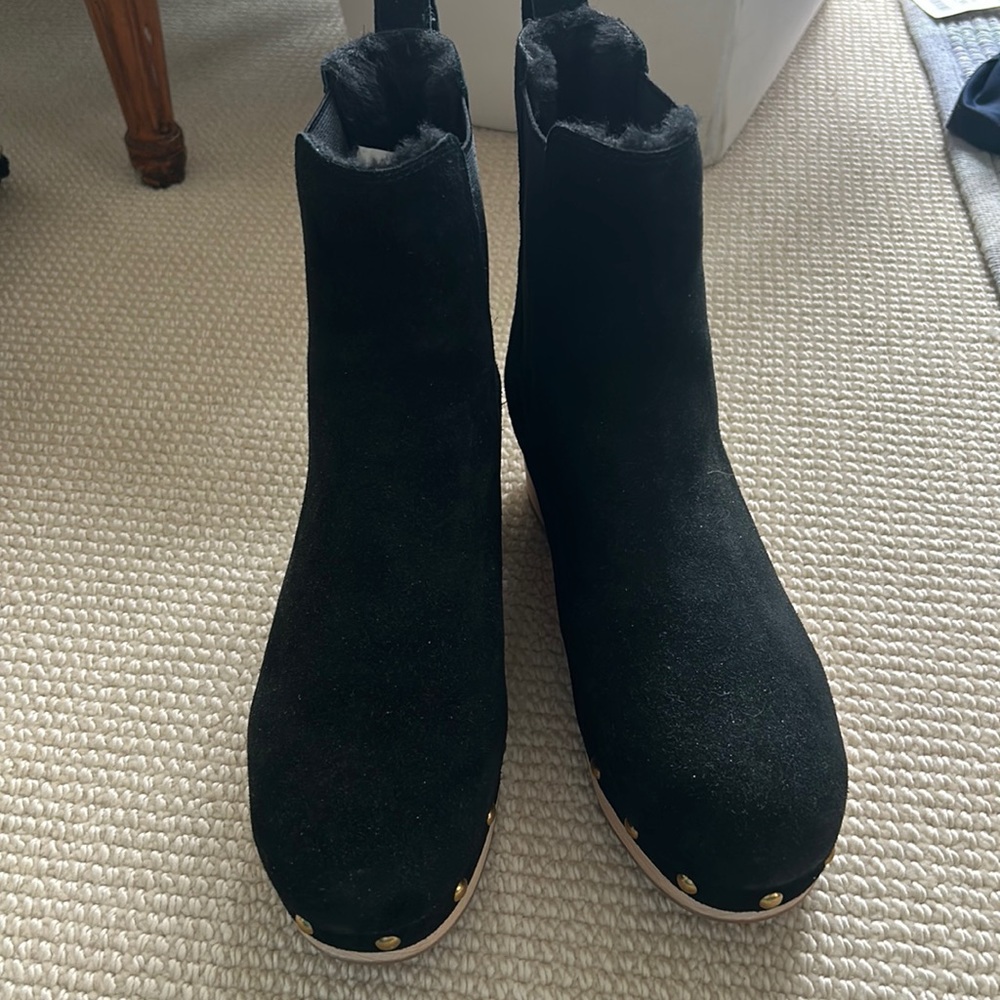 Clog boots fully lined in fur